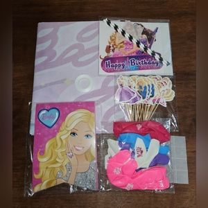 NIB Barbie Birthday decoration kit